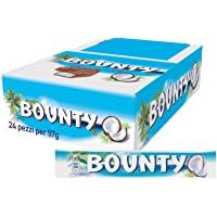 Los mejores  - Bounty Chocolatina de Coco Recubierta con Un Delicioso Chocolate con Leche 60 g - Pack de 24